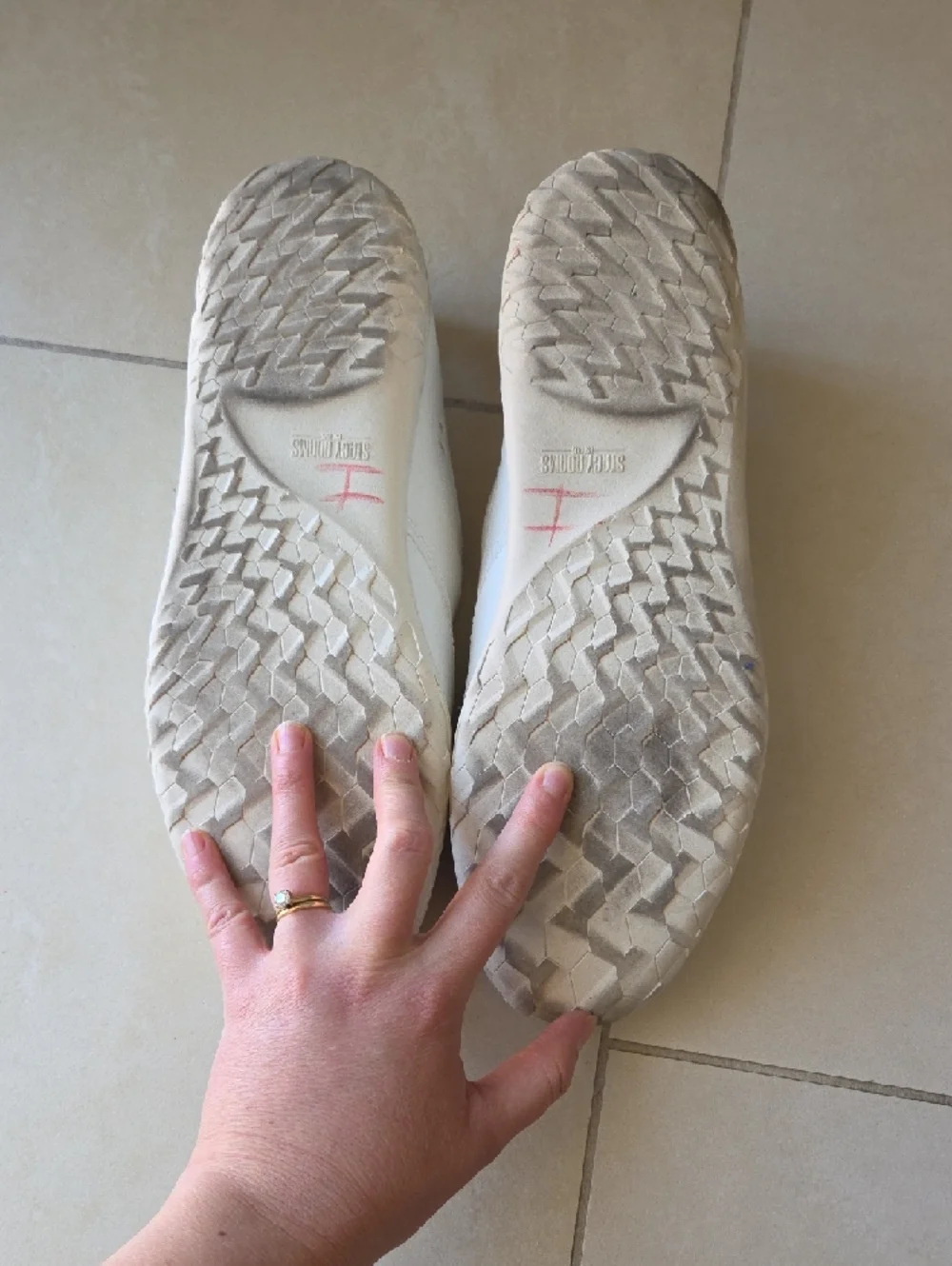 Stacy Adams White Woven Leather Slip-On Loafers